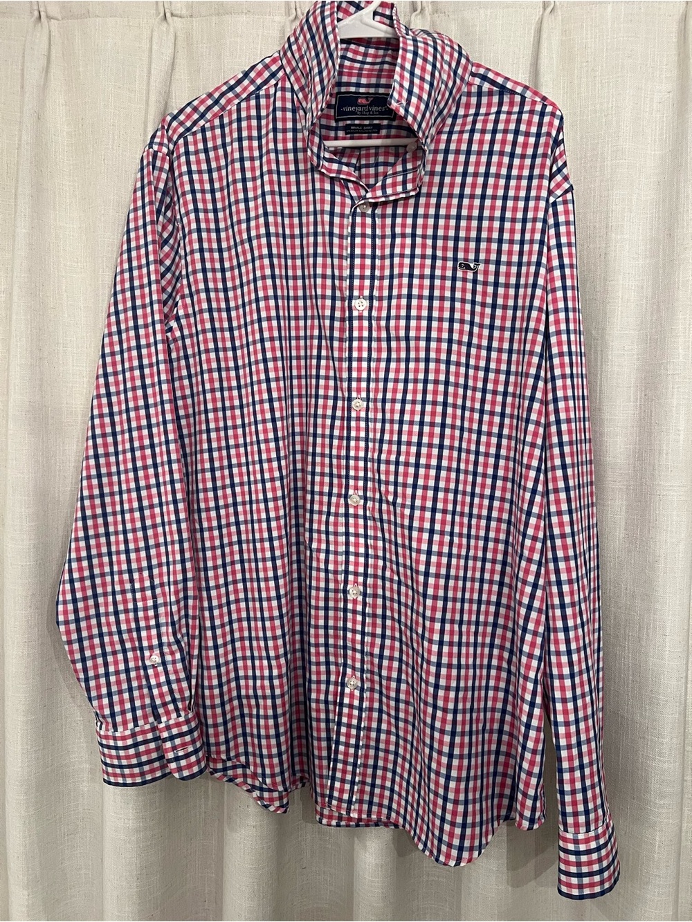 Vineyard Vines Red, Blue & White Checked Button-Down Shirt